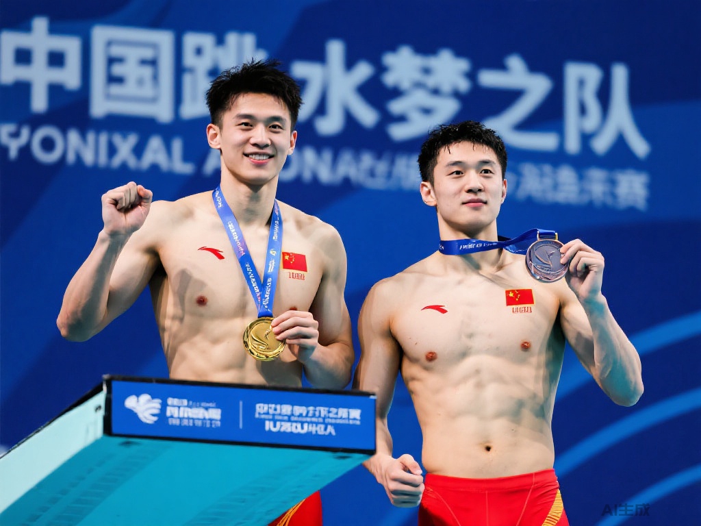 王宗源、郑九源包揽跳水世界杯总决赛男子三米板冠亚军（王宗源携手郑九源称霸跳水世界杯总决赛男子三米板冠亚军）
